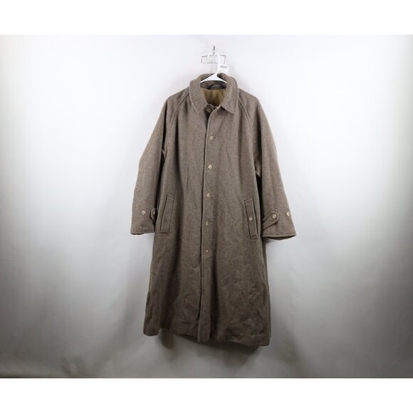 Vtg 70s Ralph Lauren Bergdorf Goodman Mens 46R Reversible Wool Tweed Jacket USA